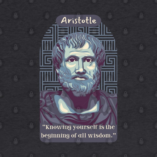 Aristotle Portrait and Quote by Slightly Unhinged